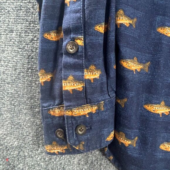 WOOLRICH EST 1830 The Original Outdoor Clothing Company Fish Button-Down Shirt L - Picture 7 of 16